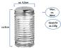 Preview: Salz- & Pfefferstreuer 90ml aus Glas - 2tlg.